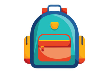 backpack isolated on white