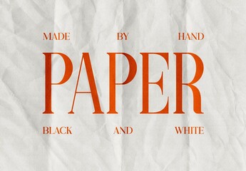 Creased White Papers