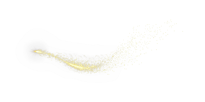 Spot star PNG Overlay on a transparent background with short beams and blur for compact highlights.