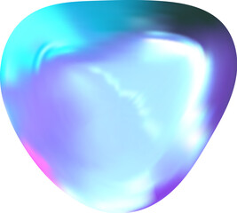 Obraz premium Smooth liquid Y2K blob with chrome texture. Futuristic metallic shine and glossy tone create an elegant 3D chrome blob.