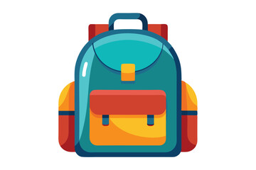 backpack isolated on white