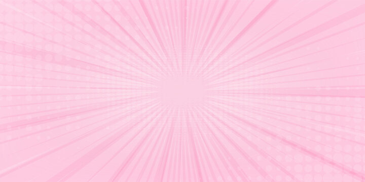 Abstract Pink rays background with halftone. Pop art comics book simple cartoon nice. good modern graphic wave light pattern frame illustrations vector