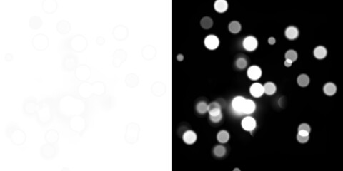 Png White Bokeh PNG Overlay with Abstract Light Pattern on transparent background