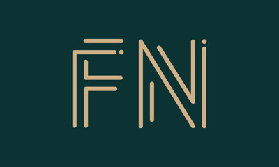 FN F fn initial logo | initial based abstract modern minimal creative logo, vector template image. luxury logotype logo, real estate homie logo. typography logo. initials logo