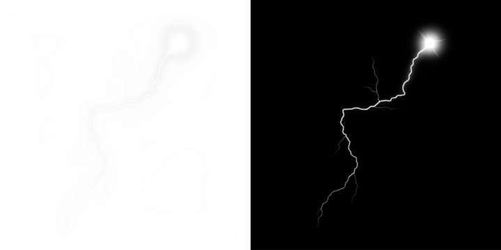 Png PNG Lightning Overlay with Transparent Background for Electric Effect - Powered by Adobe