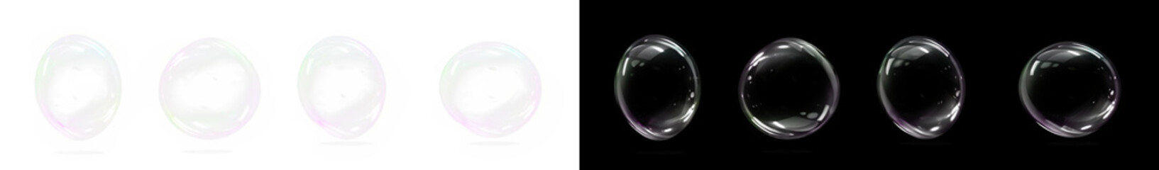 shiny soap bubble PNG overlay with clear reflections on a transparent background. Soft foam texture and crystal sphere design add a sweet, glossy, and elegant touch to creative projects.