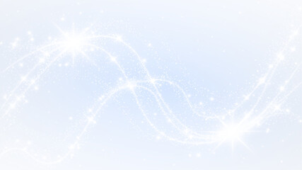 Png Sparkling Blue PNG Overlay with Magic Swirl and White Stars on transparent background