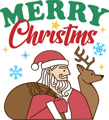 Vintage Merry Christmas Santa Claus
