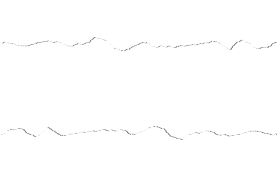 Abstract textured black torn paper strip with rough jagged edges on a clean white background creating a dramatic contrast and visual divide