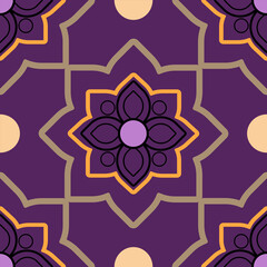 Geometric, ethnic oriental ikat seamless pattern treditional Design for background, carpet wallpaper, clothing, wrapping, batik, fabric, Vector illustration, embroidery style.  