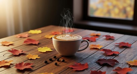 Autumn Coffee Break - Warmth and Comfort in a Cup.