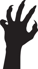 scary hand of a person. editable file