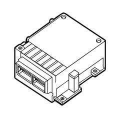 Isometric view of an electronic control unit