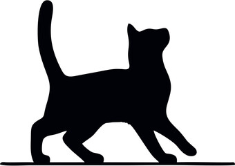 cat silhouette vector