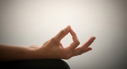 Hand in Gyan Mudra - A Symbol of Focus and Meditation.