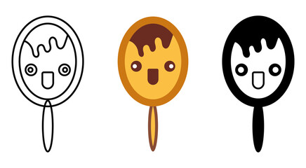 Creative vector illustration of ice cream