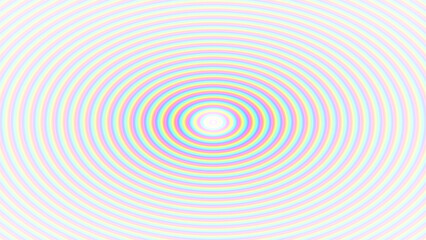 Circular rainbow RGB spectrum lines effect overlay with transparent background, modern trendy effect 