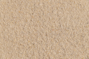Close-up of fine beach sand texture in natural light