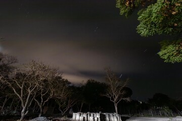 Beautiful afternoon twilight in a rural area