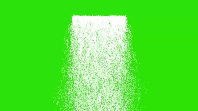 Realistic Waterfall Black Screen &ndash; Falling Water Texture and Motion Cascade with Transparent Chroma Key Effect, Perfect for VFX Compositing, Visual Effects, and Green Screen Video Editing.
