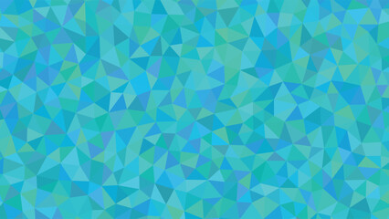 Cool Blue Green Geometric Triangle Background Seamless Vector Illustration Design