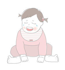 泣いている赤ちゃん