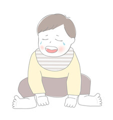 泣いている赤ちゃん