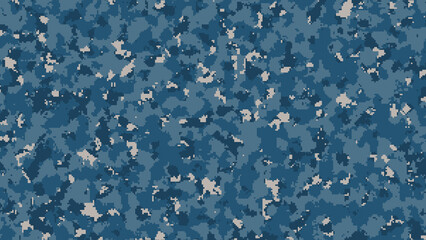 Strong pixel camo texture ideal for ocean tech or urban fashion graphic backgrounds