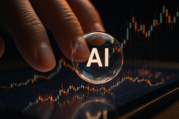 AI and market finance innovation technology data drive business trade toward future growth