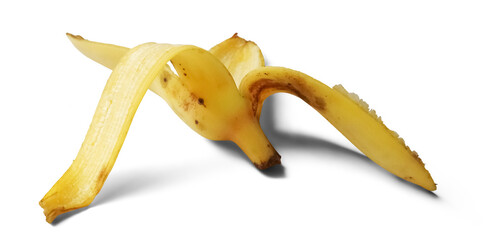 Banana peel side view