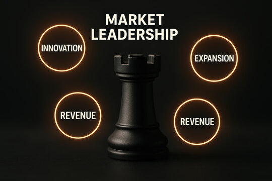 Market leadership innovation and expansion inspire success and growth through strategic business power - Powered by Adobe