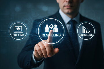 Skilling reskilling training career development workforce and transformation inspire powerful growth and opportunity in professional life