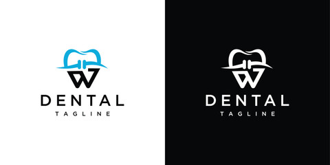 dental logo design template, design for luxury, elegant and simple business.