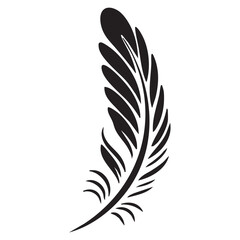 Obraz premium Vector of bird angel wings on a white background. Thick line 