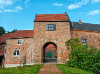 Historische Wasserburg in Schermbeck bei Wesel