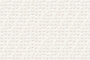 暖かいオフホワイトのニット生地の水彩イラスト。