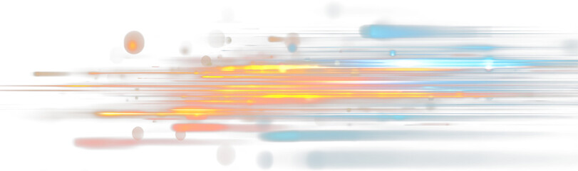 Futuristic vector car illustration with glowing neon lines, bright beams, abstract effects, and dynamic light blur, suitable for digital design and automotive visuals
