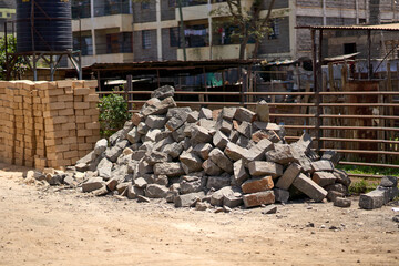 Kiambu County, Kenya - October 13th 2025 - Rubble