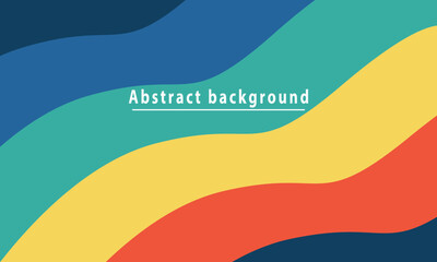 Colorful abstract wavy background with blue