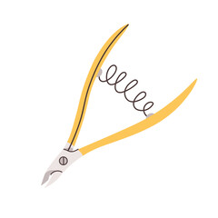 Nail clippers, nail scissors for hand care. Vector illustration for the beauty industry, nail service