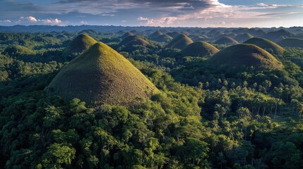 Chocolate hills bohol philippines unique geological formation landscape