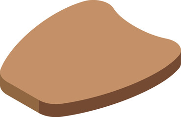 Toasted slice of bread represents breakfast, brunch, or snack, showing a simple and wholesome food