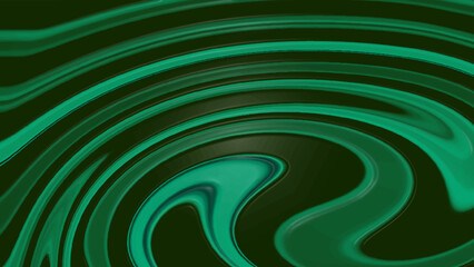 Luxurious dark fluid motion digital art texture.
Abstract pattern with intense dark green liquid lines.