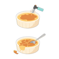 Deliciously Creamy Crème Brûlée Dessert with a Perfect Caramelized Sugar Topping