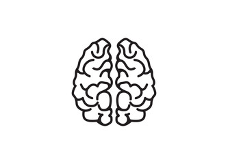 Brain Thinking Idea Mind Vector Illustration. Abstract Thought Process Design Concept