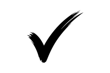 Hand-drawn checkmark vector icon. marker check isolated check box checklist. Check marker PNG. Vector illustration