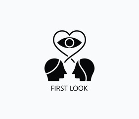 First Look Icon Or Logo Isolated Vector Illustration