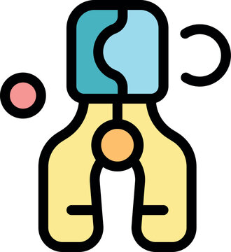 Tonsil forceps are gripping a tonsil stone, with an adenoid curette positioned close by, potentially indicating a tonsillectomy procedure