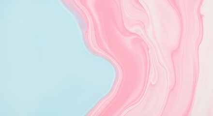 Obraz premium Soft pink cream wave — elegant beauty backdrop