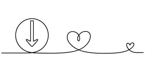 Continuous one line drawing of a person bending over and tying a bag vector